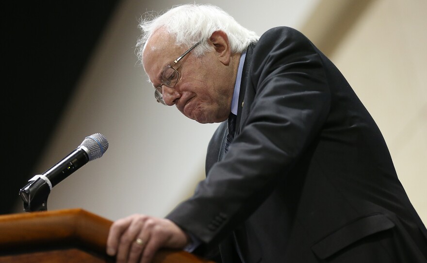 Sen. Bernie Sanders speaks at the South Carolina Democratic Party Convention in Columbia in April.