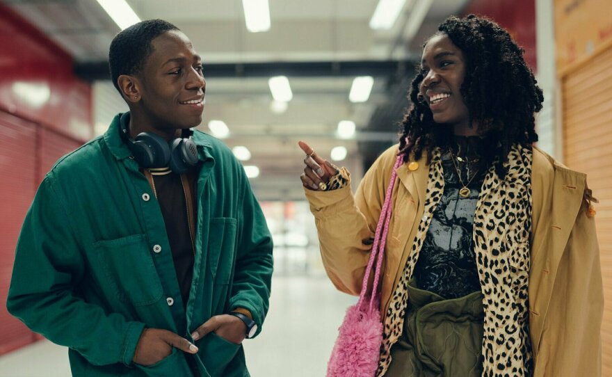 David Jonsson and Vivian Oparah in <em>Rye Lane</em>. <strong><a href="https://www.npr.org/2023/03/30/1166717149/rye-lane-review">Read a review<em>.</em></a></strong>
