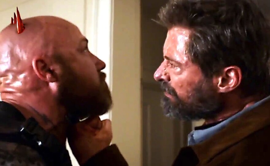 "Logan" earning its hard R rating.