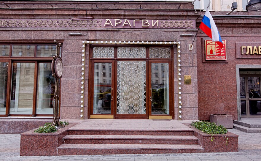Aragvi, the Moscow restaurant that was once a favorite haunt of KGB spies and the city's elite, recently reopened.