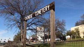 A Chinese cemetery from the Gold Rush is shown in this undated photo. 