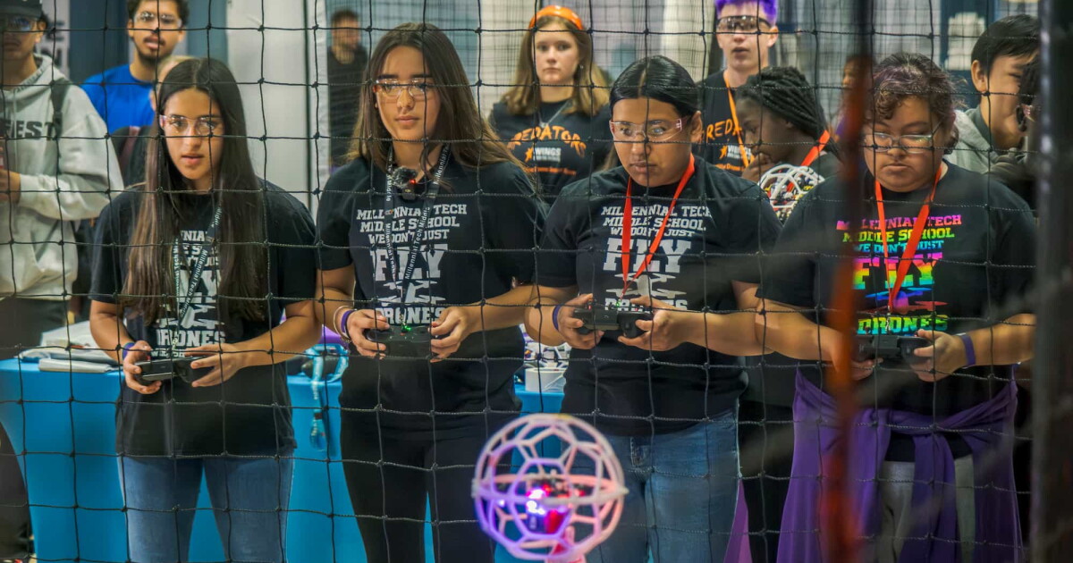 Quidditch meets Formula 1: Drone soccer inspires next generation of aerospace innovators