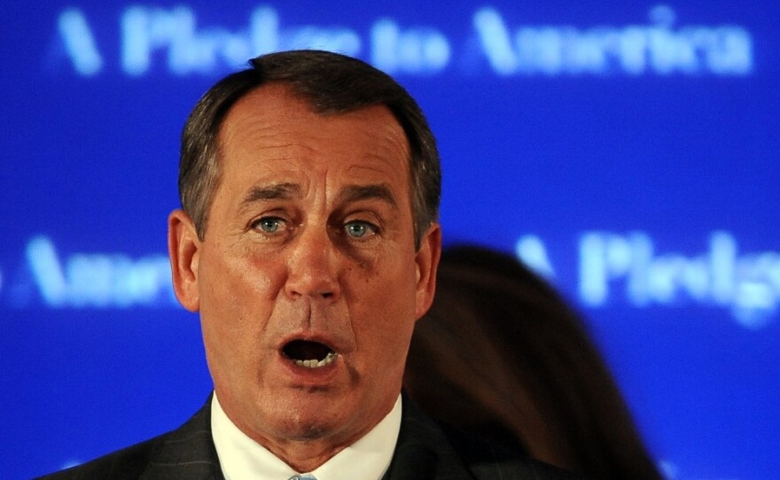 House Republican Leader John Boehner has said he would like to replace  the health care law with "common-sense steps" to lower health insurance  costs.