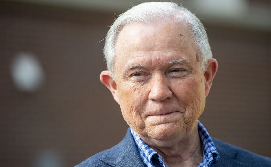 The marquee race is the Alabama Republican Senate runoff, which pits former Sen. Jeff Sessions (seen here) against former Auburn football coach Tommy Tuberville.