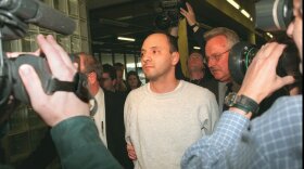 Andrew Urdiales is shown in custody Friday, April 25, 1997, at Area 2 police headquarters in Chicago. 