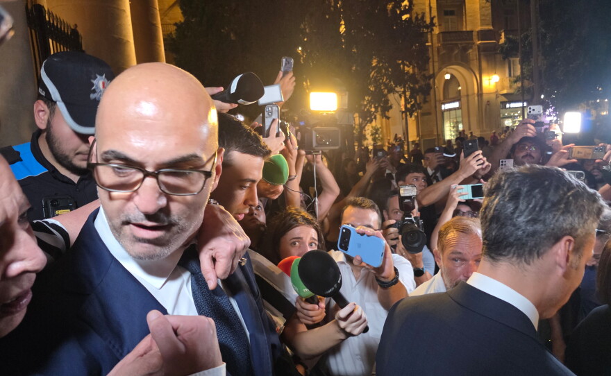 Maltese businessman Yorgen Fenech exits the courthouse after being acquitted of ordering the 2017 car bomb killing of investigative journalist Daphne Caruana Galizia in Valletta, Malta, Wednesday.