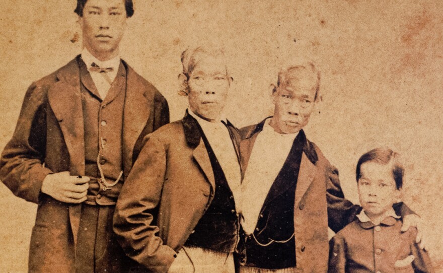 The Bunker brothers with some of their family members.