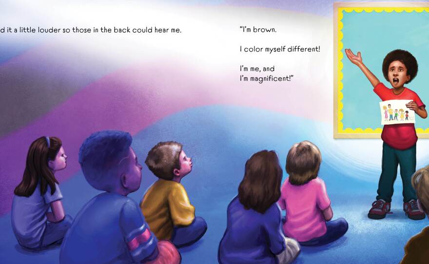 <em>I Color Myself Different, </em>written by Colin Kaepernick and illustrated by Eric Wilkerson