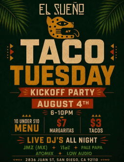 Taco Tuesday Kickoff Party
