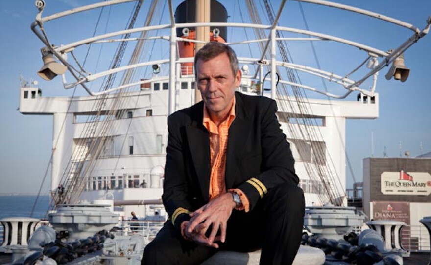 Actor and musician Hugh Laurie pays tribute to his musical inspiration, Professor Longhair, aboard the Queen Mary.