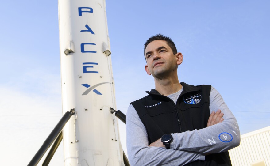 Jared Isaacman at SpaceX in 2021, the year he led an all-civilian spaceflight in a SpaceX capsule.