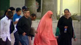 Adult students from a variety of cultural and ethinic backgrounds attend classes at a new facility of San Diego Community College in City Heights.