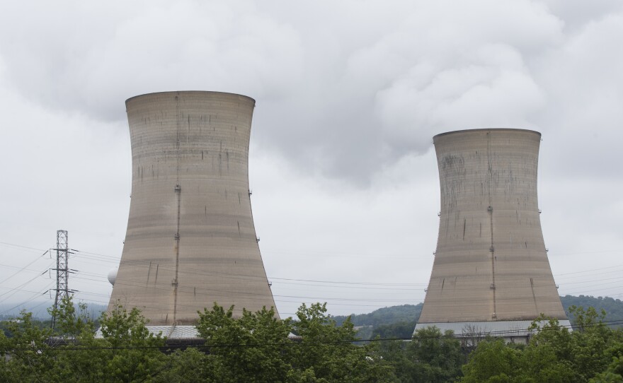 Cooling towers at the Three Mile Island nuclear power plant in Middletown, Pa., earlier this month.