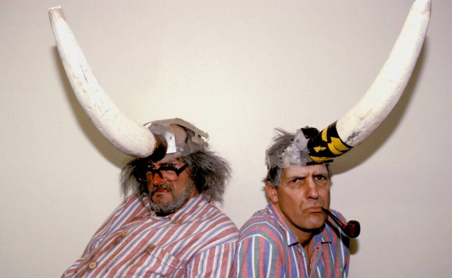 The KLF — Jimmy Cauty, left, with Bill Drummond.