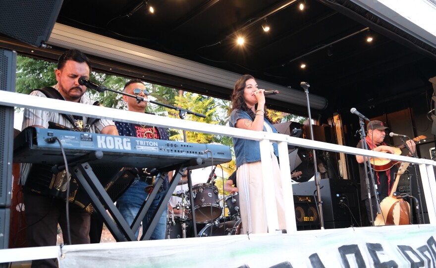 Los Jornaleros del Norte's songs narrate the struggles and triumphs of immigrant workers. They've been providing the soundtrack to Los Angeles-area protests against the federal government's deportation campaign.