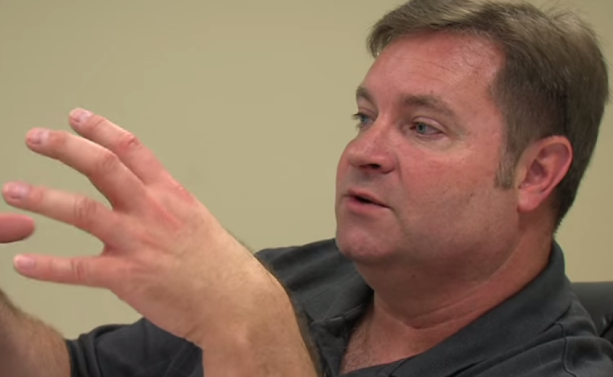 San Diego Police Officers Association President Brian Marvel speaks to KPBS in an interview.
