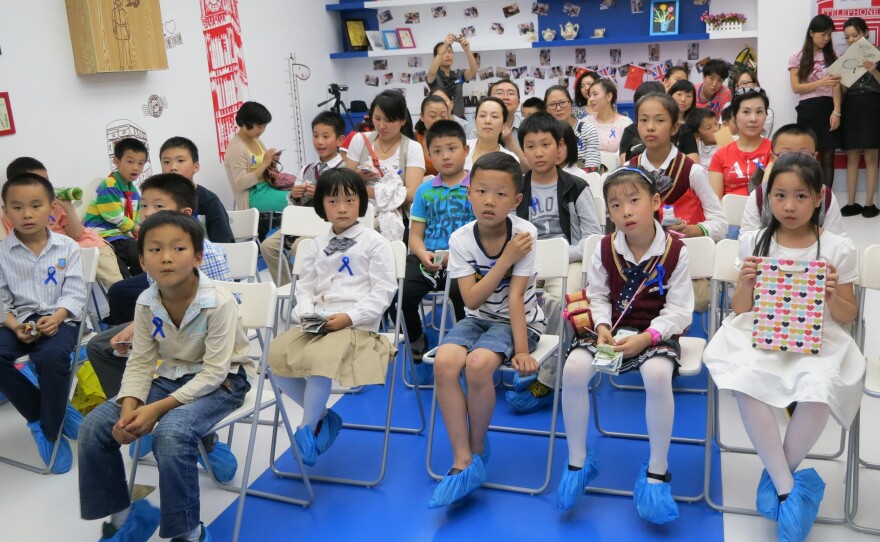 The children of wealthy Chinese attend classes designed to teach them how to do things like raise money for charity. The parents pay up to $10,000 a year to send their kids to weekend classes.