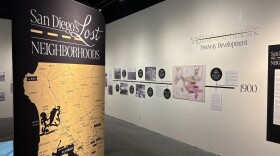 The "San Diego's Lost Neighborhoods" exhibition is seen at the San Diego History Center in Balboa Park on Sept. 23, 2025.