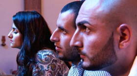 Chrestin, Salwan, and Sinan pray at St. Peter’s Chaldean American Church in El Cajon, California.