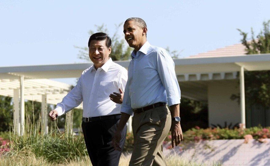 Xi Jinping met with President Barack Obama for an informal summit at California's Sunnylands estate in June 2013. The visit was seen by some as a new, more informal style of Chinese diplomacy.