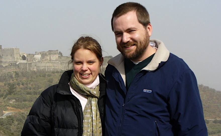 Tom MacMaster and his wife Britta Froelicher.