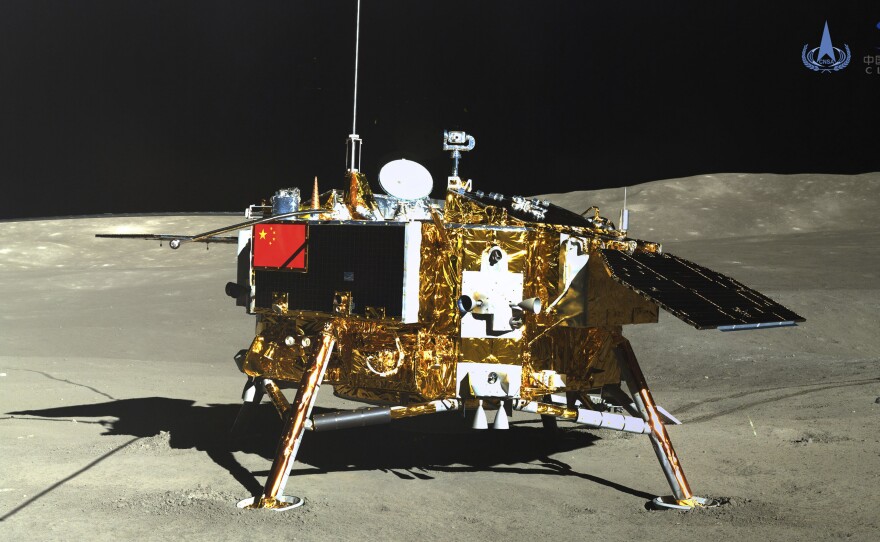 The China National Space Administration's lunar lander, seen on Jan. 11.