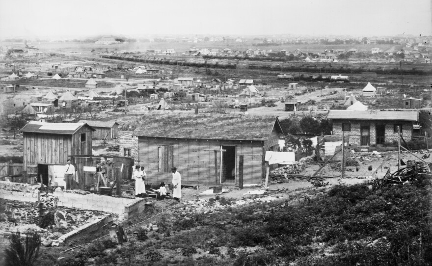 Post racist attack in 1921 in Tulsa, Oklahoma. American National Red Cross Photograph Collection.