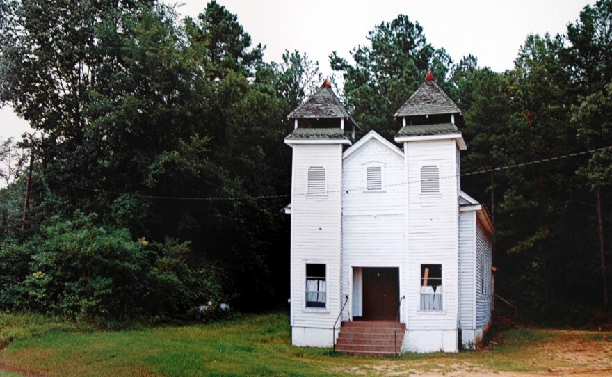 William Christenberry, Church, Sprott, Alabama, 1981.