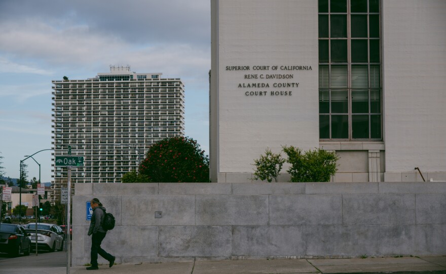 The Alameda County courthouse in Oakland, Calif.