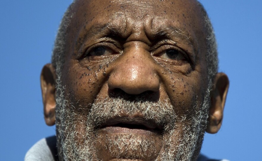 Bill Cosby speaks during a Veterans Day ceremony this year in Philadelphia.