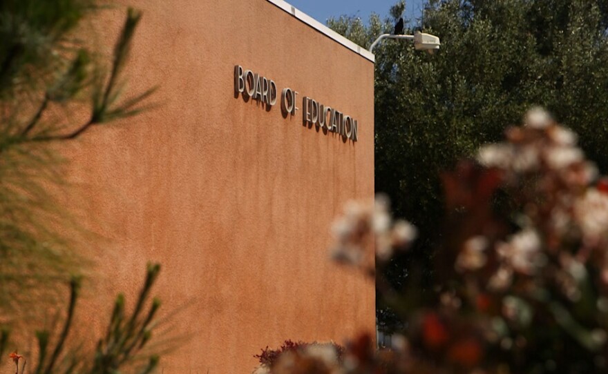 The outside of the Board of Education building for the San Diego Unified School District is shown in this photo, March 24, 2016.