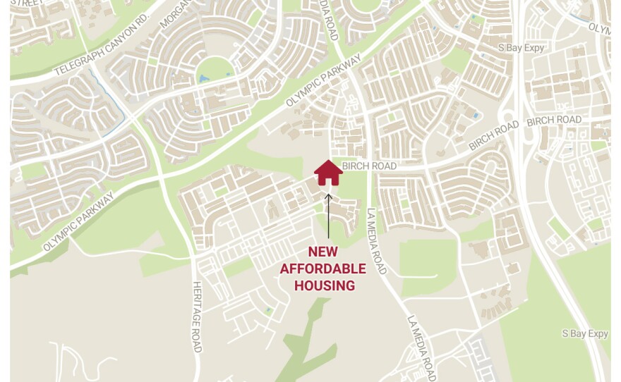 A nearly 100-unit affordable housing project is planned for the southwest corner of Santa Victoria and Santa Diana roads in Otay Ranch.