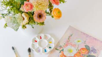 Flower Arranging Workshop + Floral Painting Class