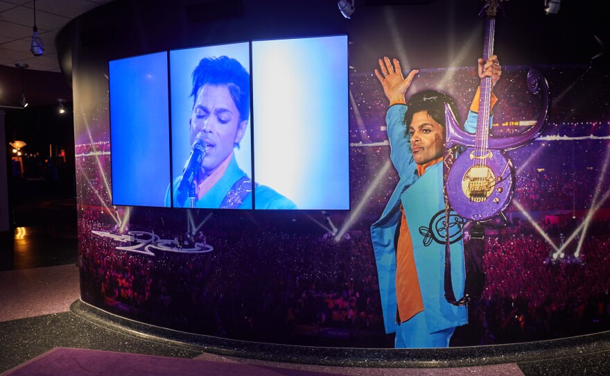 Images of the music superstar at Prince's Paisley Park Museum in Chanhassen, Minn. His death has been ruled accidental by the local medical examiner.