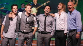 Celtic Thunder: Damian, Paul, Ryan, Keith and George perform on stage in their new show titled "Heritage."