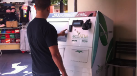 A new automated kiosk called "EcoAtm" offers cash for recycling old cell phones. 