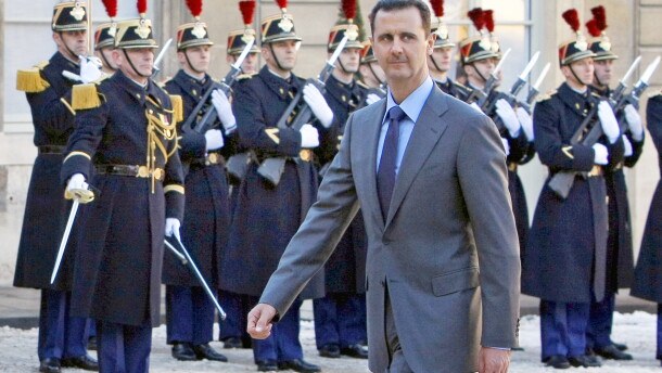 FILE - In this Dec. 9, 2010 file photo, Syria President Bashar al-Assad arrives at the Elysee Palace in Paris for his meeting with French President Nicolas Sarkozy.