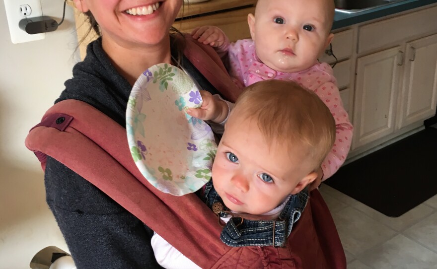 Jane Murphy (shown here with two of her three children), moved to Hyattsville with her husband to be part of the local Catholic community and send their kids to St. Jerome Academy.