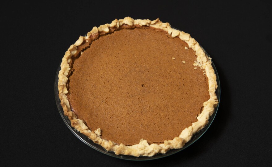 A sweet potato pie is a cheaper dessert than pumpkin pie.