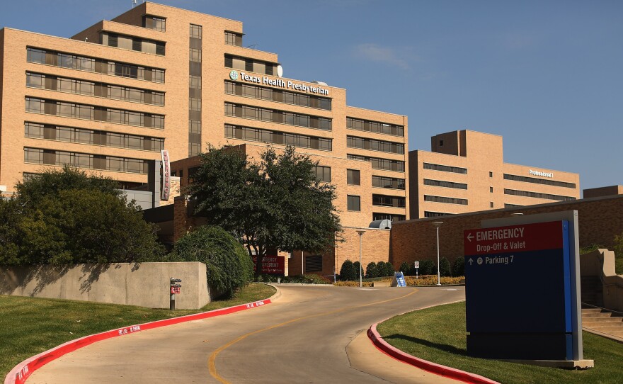 The exterior of Texas Health Presbyterian Hospital.