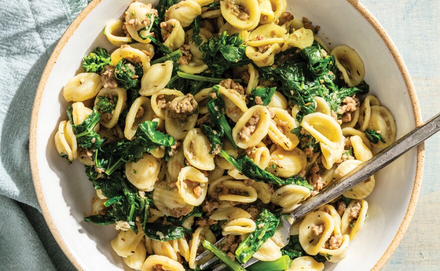 Orecchiette with Broccoli Rabe and Sausage