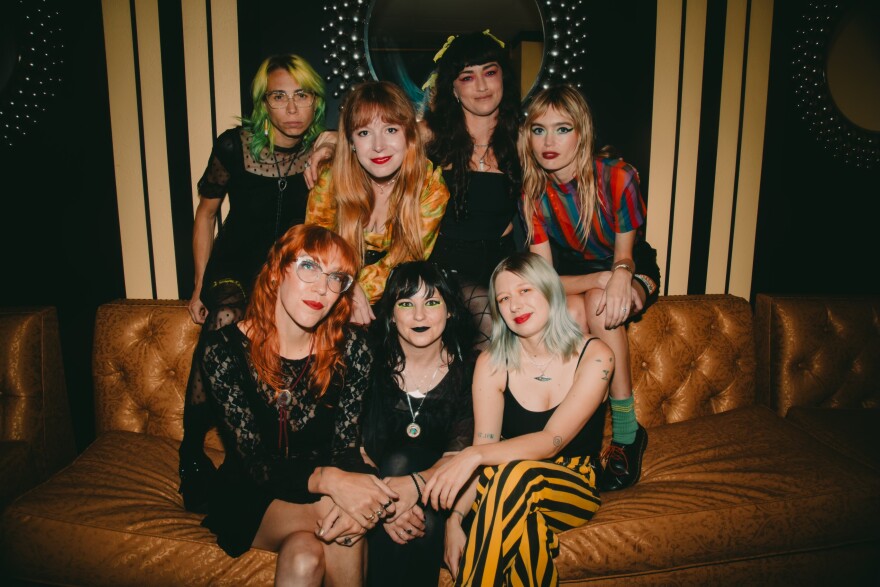 The band Death Valley Girls is seen in an undated photo.
