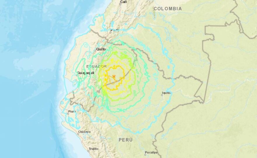 An earthquake struck early Friday morning at an intermediate depth of around 82 miles, the USGS said.