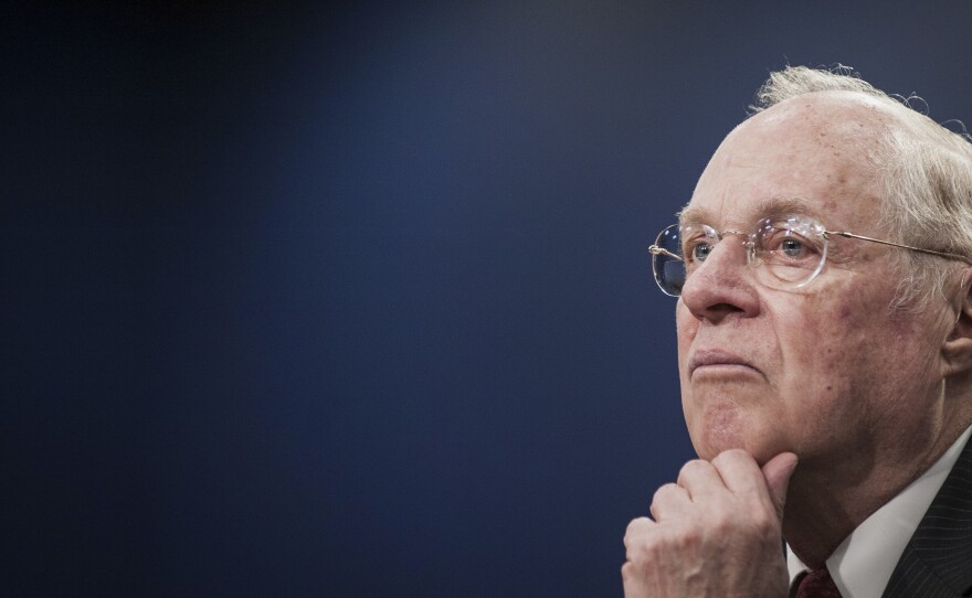 Justice Anthony Kennedy, seen here during congressional testimony in 2015, has played a pivotal role on the Supreme Court since he was sworn in 30 years ago.