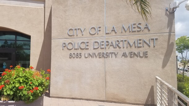The La Mesa Police Department building, May 16, 2019. 