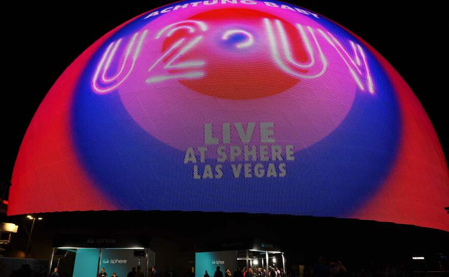 The Sphere is a 17,500-person capacity venue housed within a giant orb (366 feet tall and 516 feet wide) located in what's essentially a back corner of Sin City.