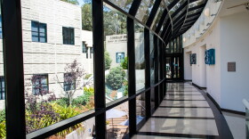 This undated photo shows a hallway inside the Sanford Burnham Prebys Medical Discovery Institute in La Jolla. 