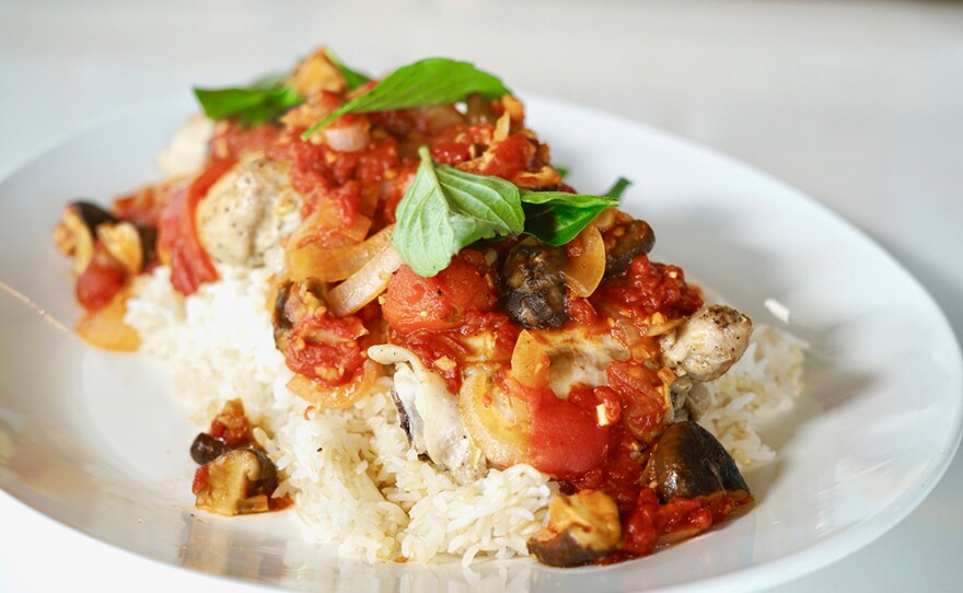 Dr. William Li. Dr. Li cooks a flavorful Chicken Coconut Curry