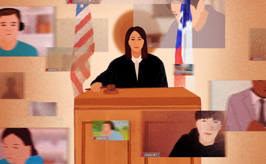 The anecdotal evidence so far suggests that more people show up to be selected for a remote jury than show up in person, meaning there are more potential jurors to choose from.