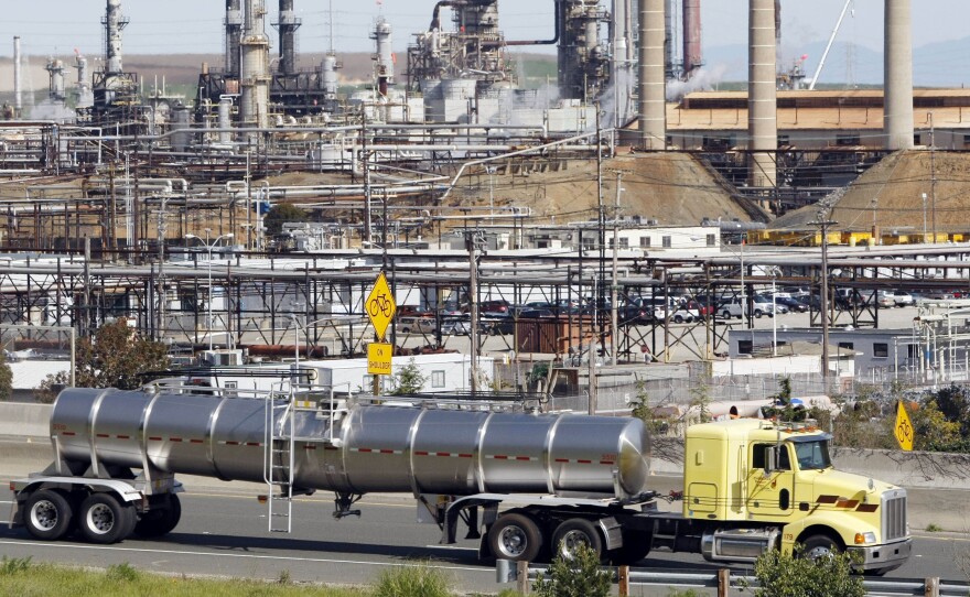 Chevron Corp. supported several candidates in Richmond, Calif., where the company has been hoping to modernize a large oil refinery, seen here in 2010. None of the Chevron-backed candidates were elected.